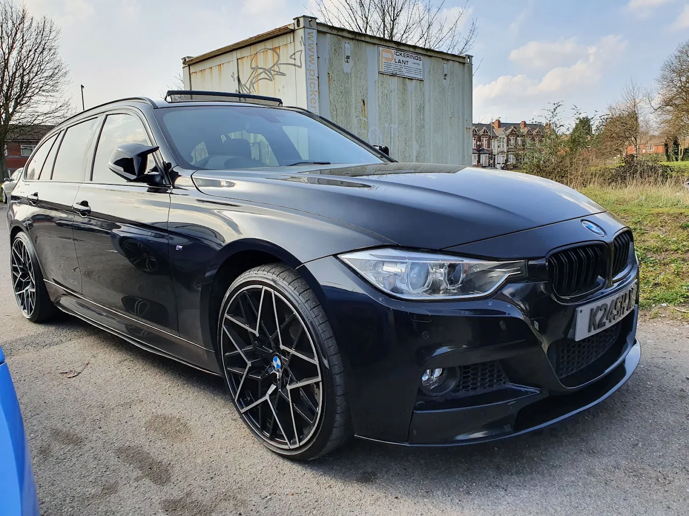 A customer car after a tyre fitting