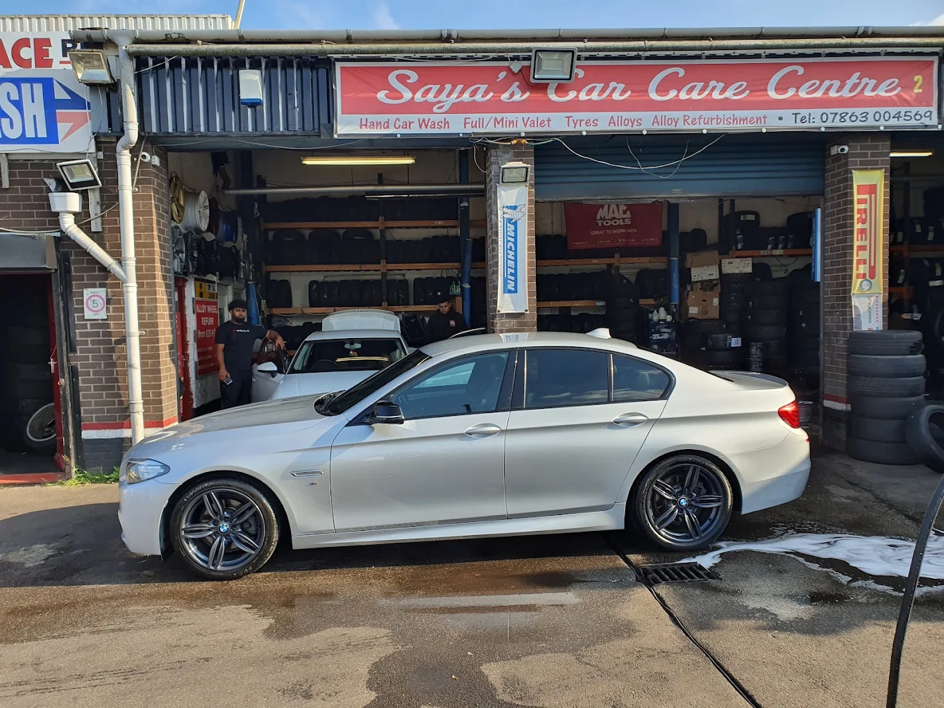 A freshly valeted customer car