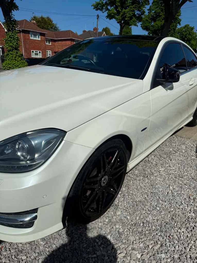 A customer car on the ramp at Marlows